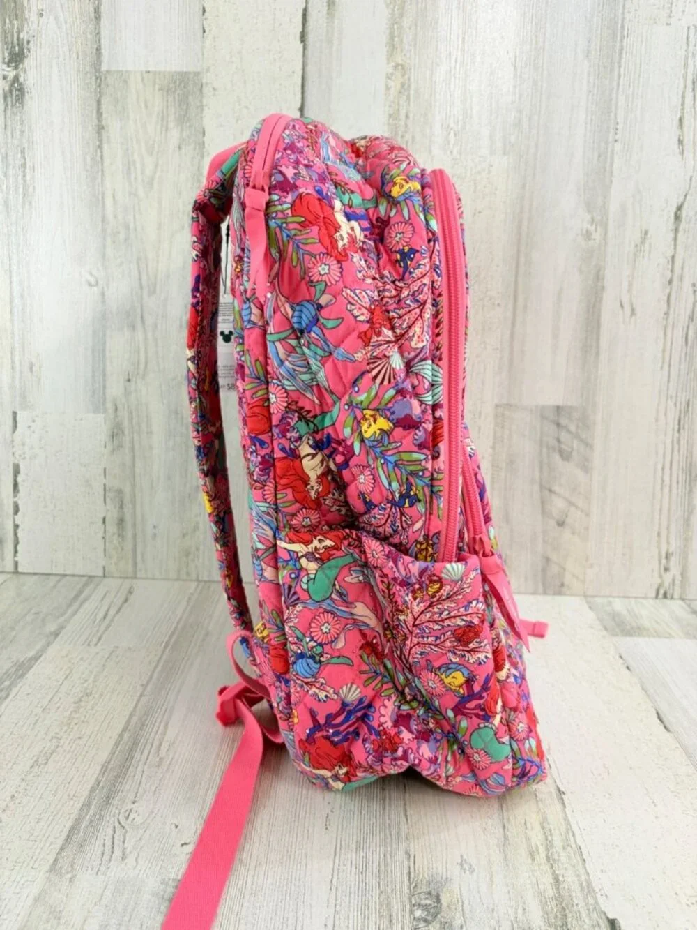 Vera Bradley Disney Ariel's Pink Lagoon Large Backpack NWT
